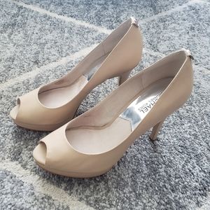 Michael Kors York Platform Heels Nude Size 8